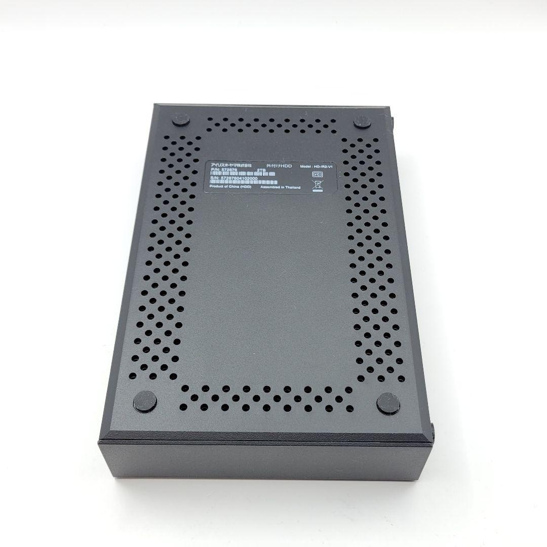 【美品】アイリスオーヤマ テレビ録画用 外付けHDD 2TB HD-IR2-V1