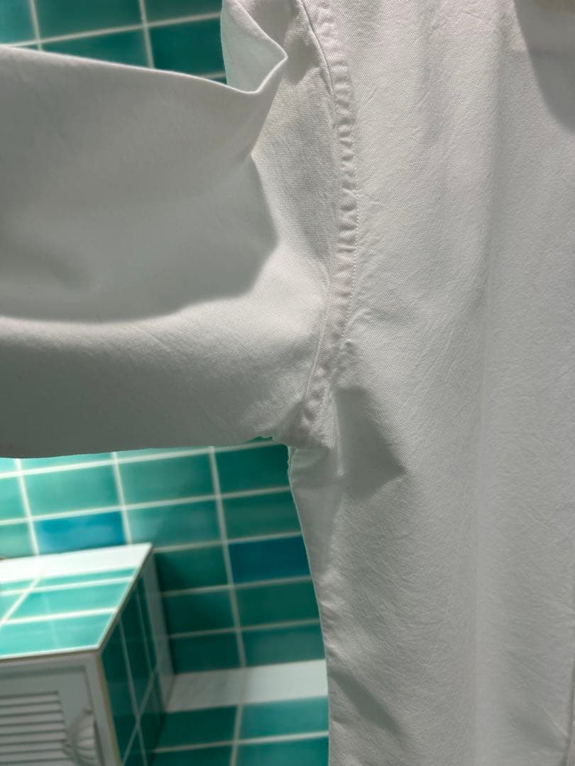 MADISONBLUE ホワイト長袖シャツ 03サイズ　丸襟