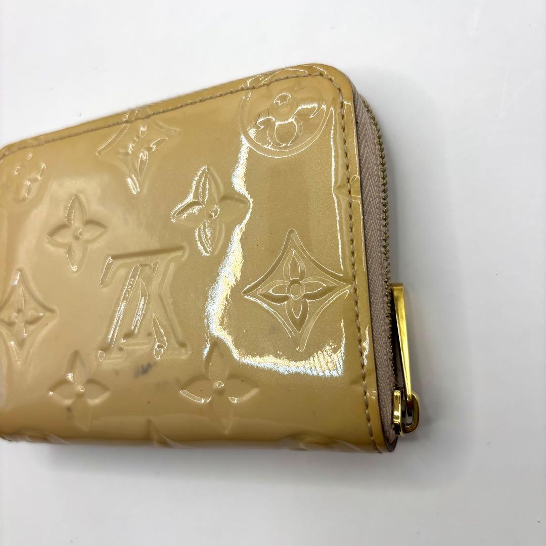 正規品 ルイヴィトン パース ヴェルニ エナメル モノグラム ベージュ