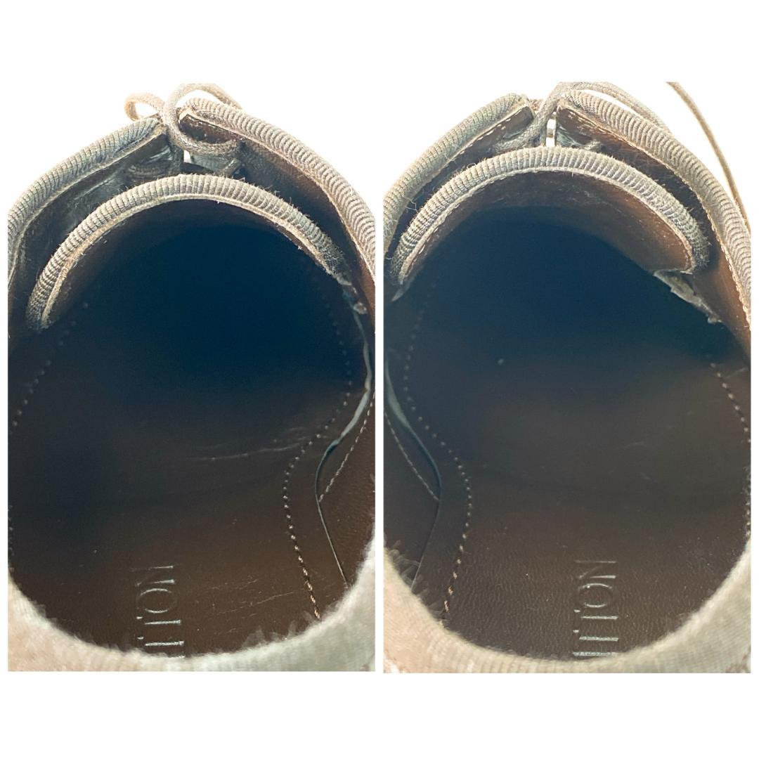 ルイヴィトン ビジネスシューズ 革靴 パンチング モノグラム ブラウン 25㎝