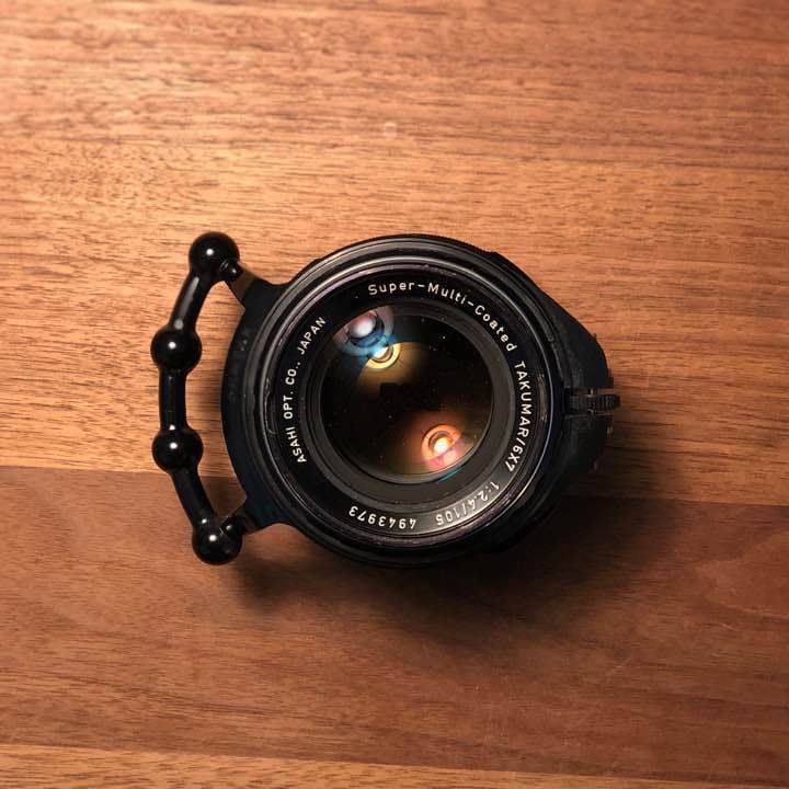 カメラ レンズ アサヒペンタックス f2.4 105ミリ 付属品付き