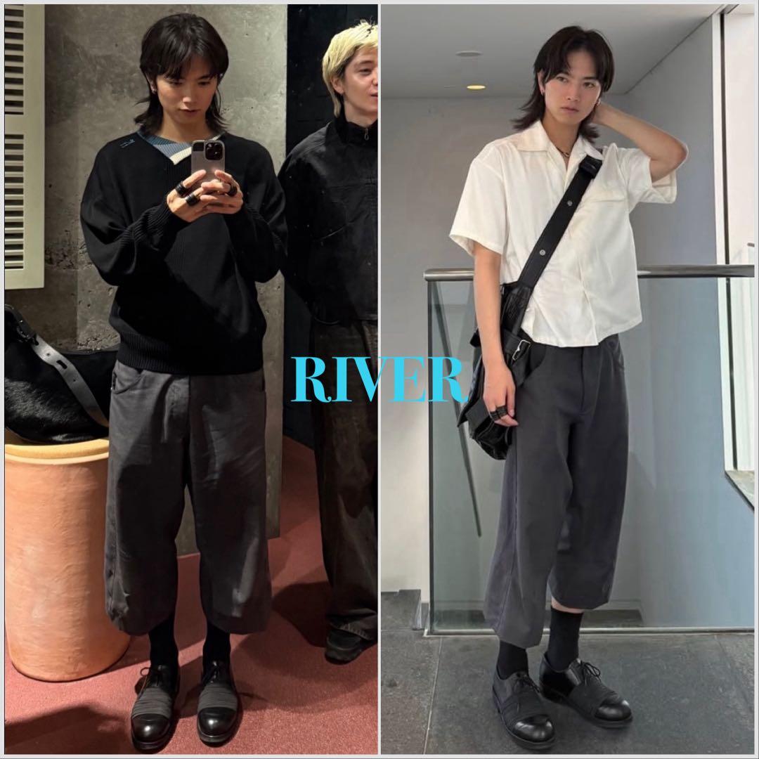 【STEFAN COOKE】BLACK ELASTIC BIKER 43