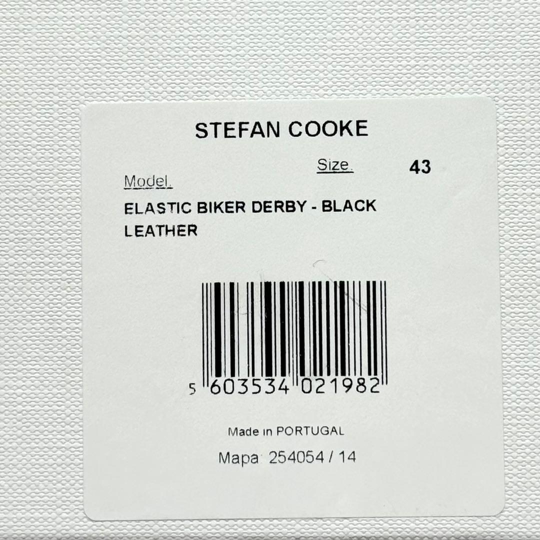 【STEFAN COOKE】BLACK ELASTIC BIKER 43