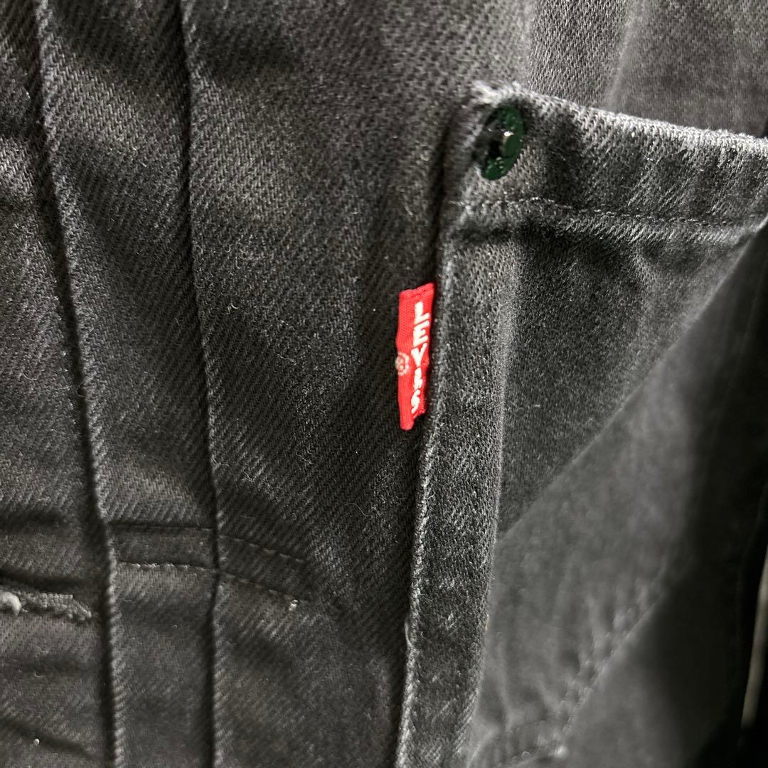 EDIFICE × Levi's 2nd Type トラッカー 襟レザーS