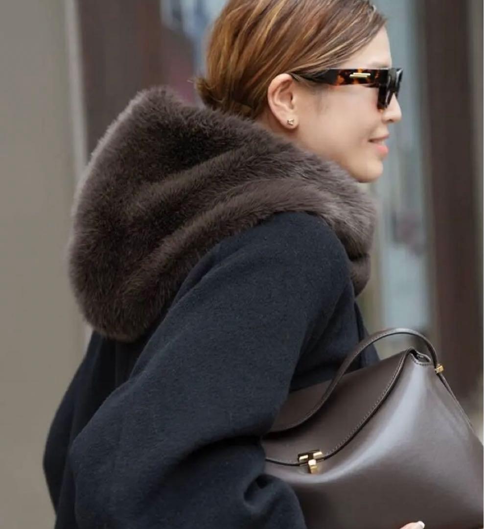 【CELERI/セルリ】 FUR BALACLAVA ブラウン 新品