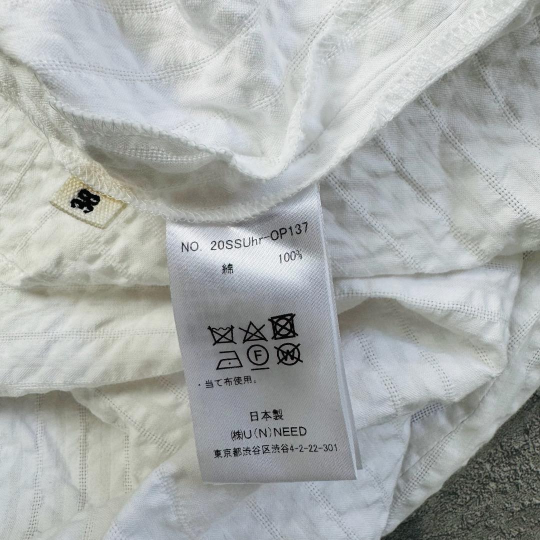 Uhr Gathering Dress　シャーリングドレス　綿100%　ウーア