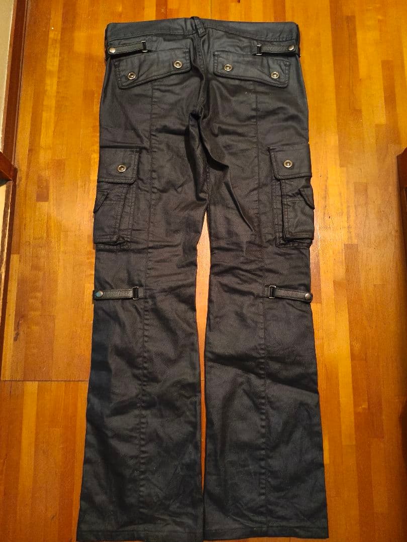パンツ tornado mart coated flare cargo pants