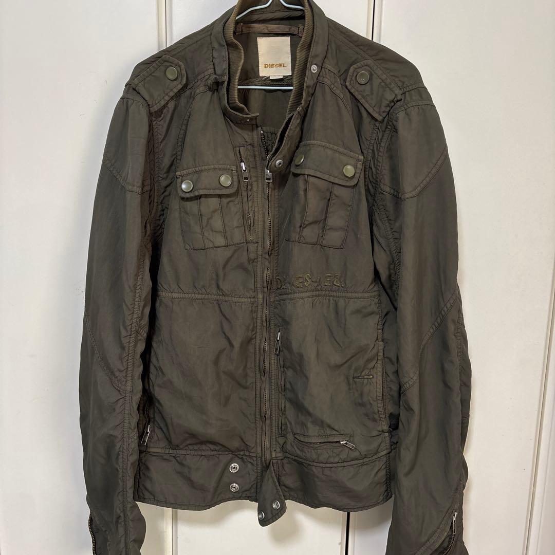 DIESEL ミリタリージャケット オリーブグリーン