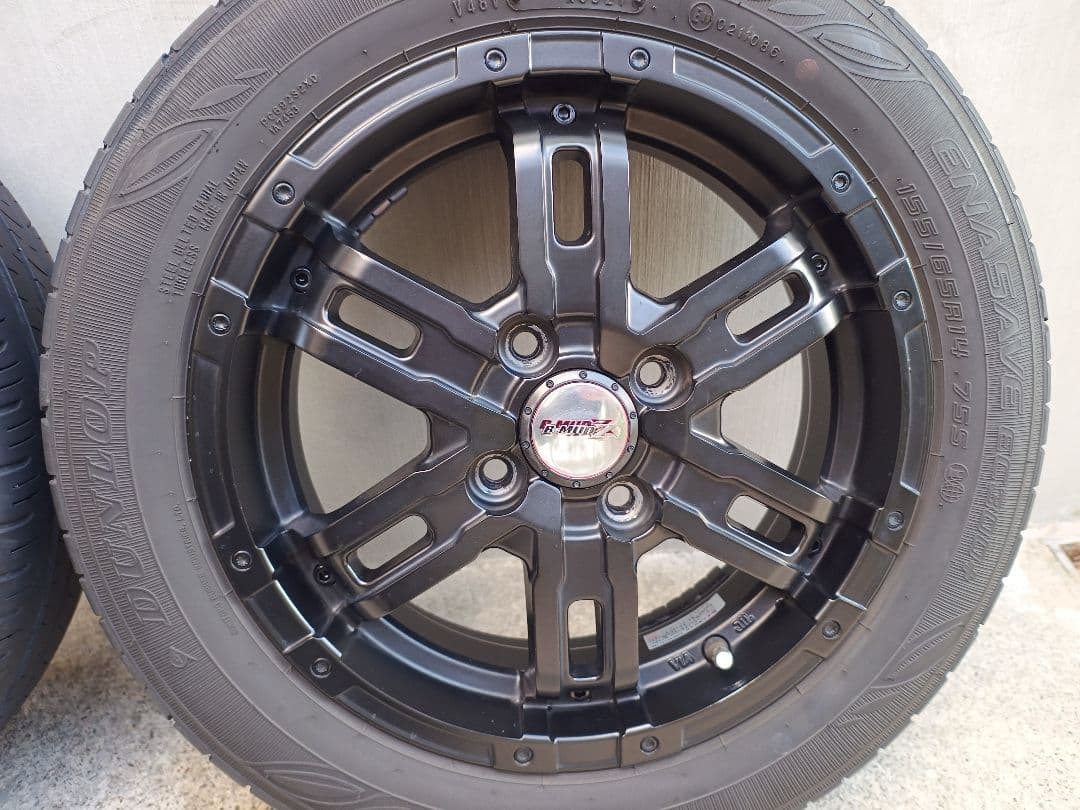 B-MUD Z14インチホイールタイヤセット DUNLOP EC300＋