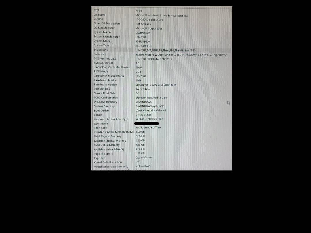 Lenovo ThinkStation P520 ワークステーション（タワー）