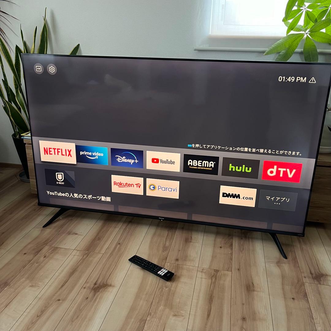 【送料込】Hisense 液晶テレビ　65A6G 2022年製　65インチ