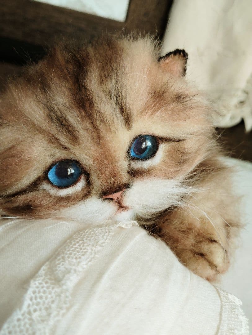 短足よちよちあんよ♡ミヌエット子猫ちゃん♡アートドール♡ぬいぐるみ♡