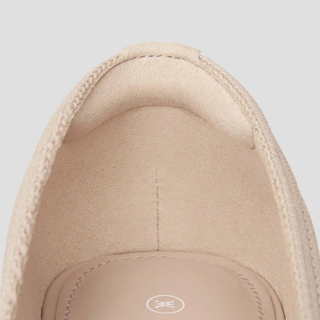 【美品】VIVAIA ポインテッドトゥVカラットフラットシューズ ベージュ　38