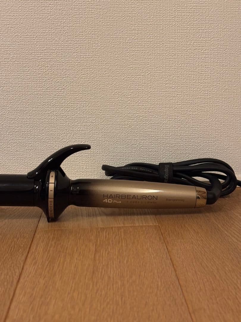 HAIRBEAURON 4D ブラックカールアイロン 34mm