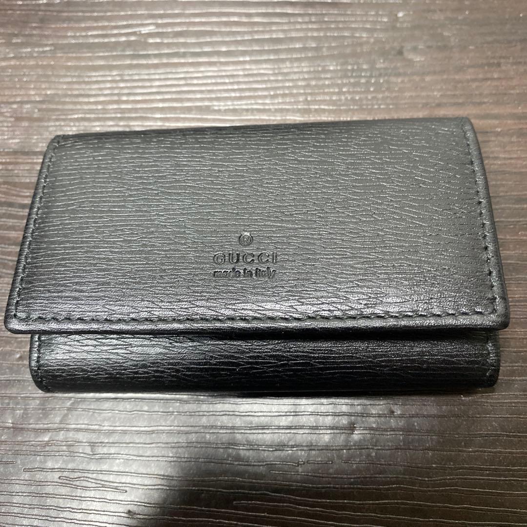 【新品未使用】GUCCI グッチ 6連キーケース シンプル ブラック レア品