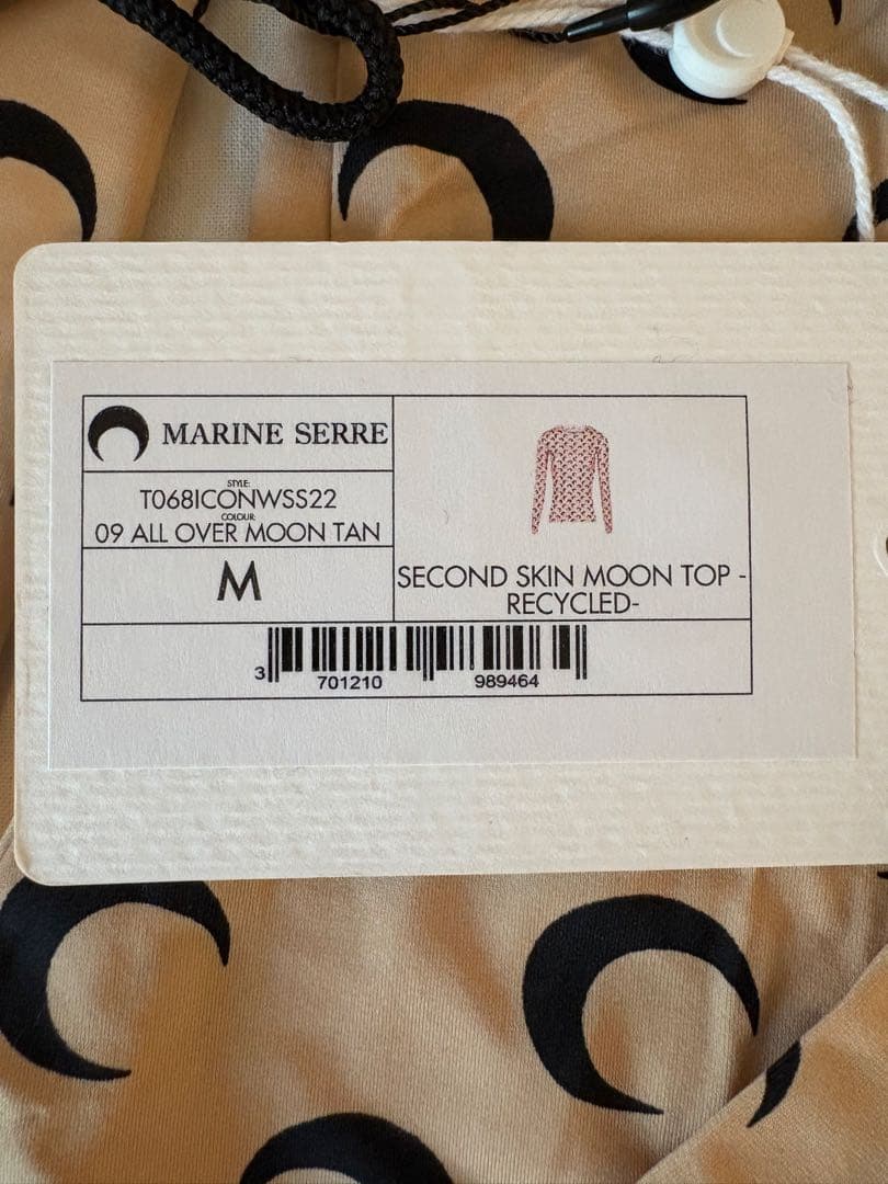 トップス MARINE SERRE second skin moon top 09 M