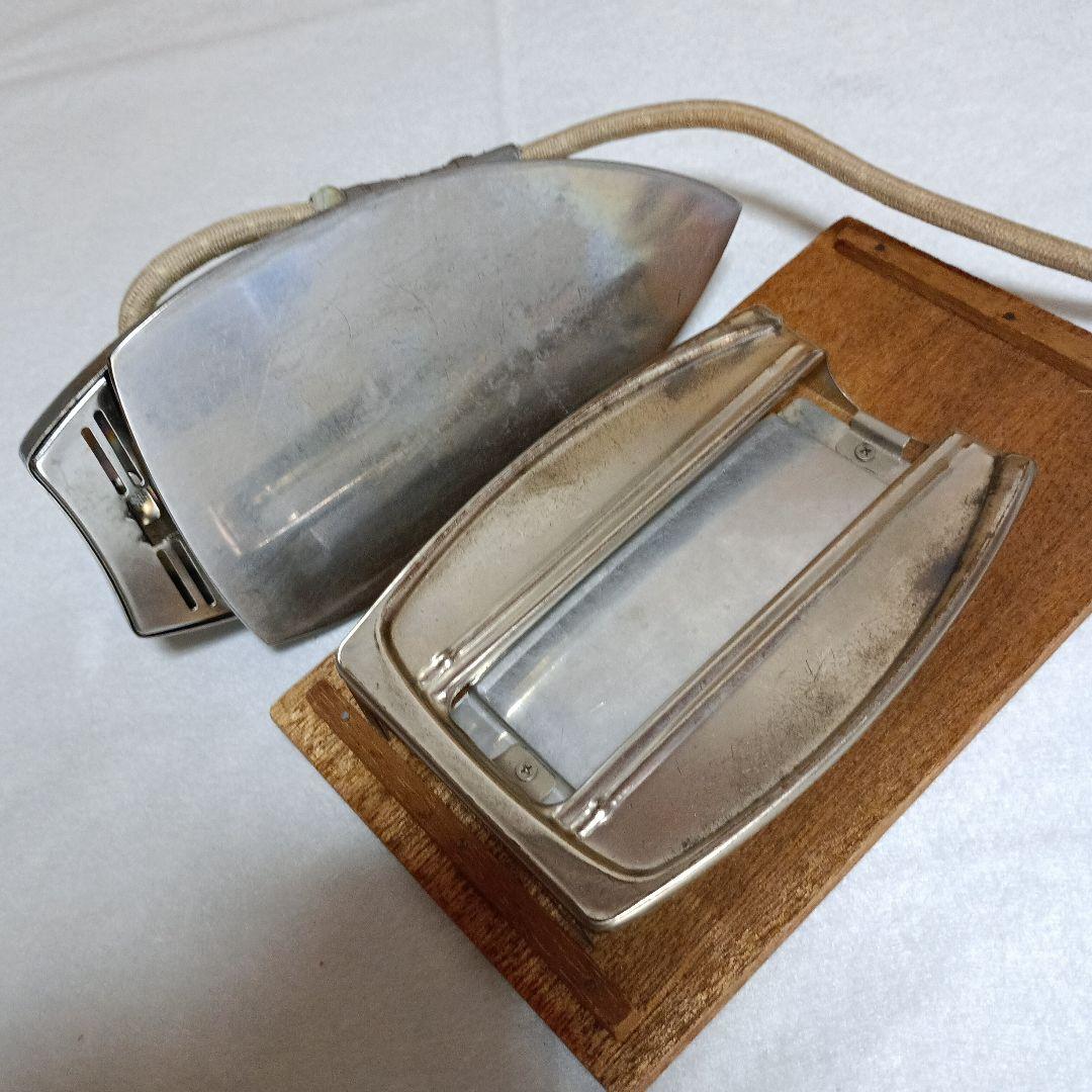 ＊Matsushita アイロン 4号 木製アイロン台付き