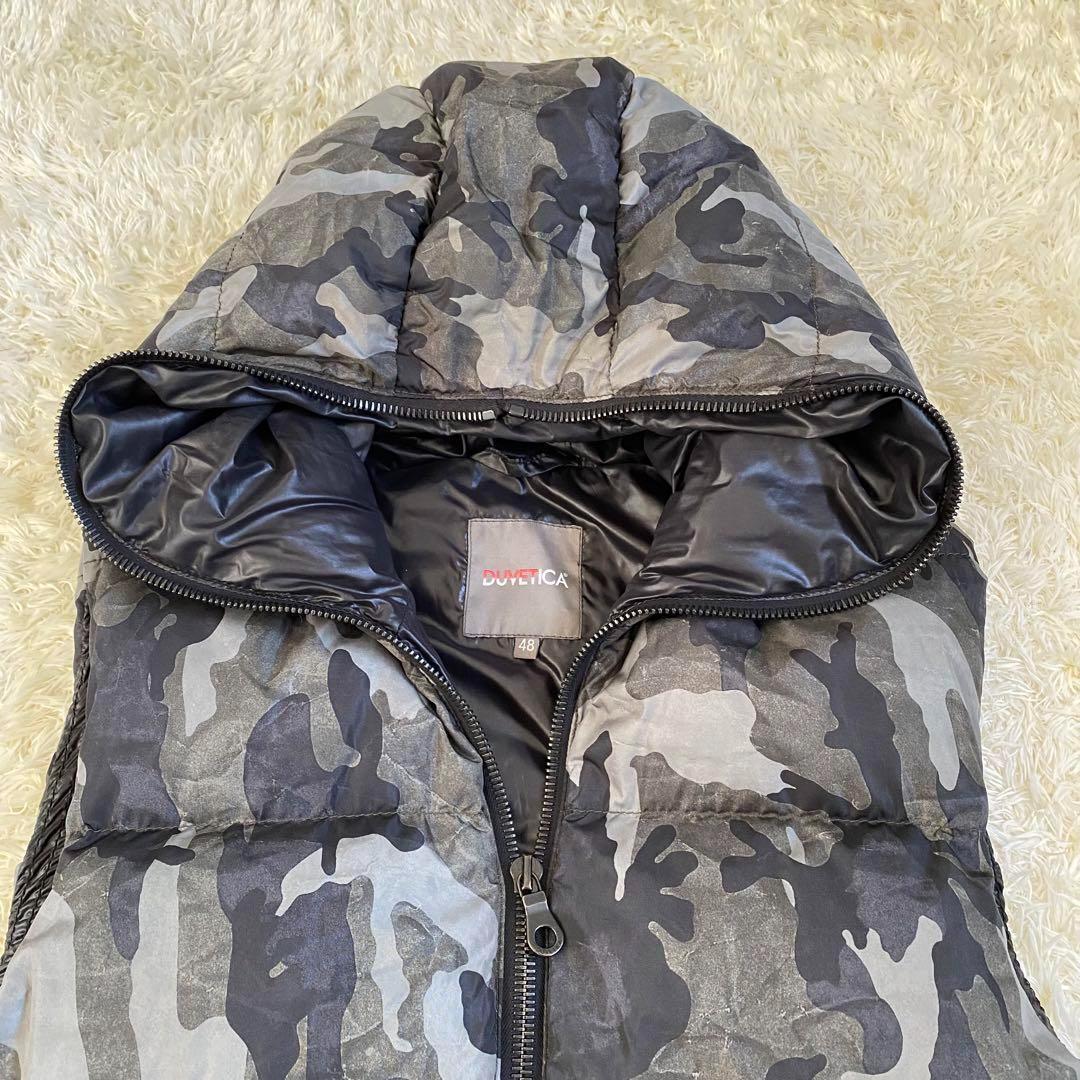 【美品】デュベティカ ダウンベスト ARISTEODUE カモフラ 48
