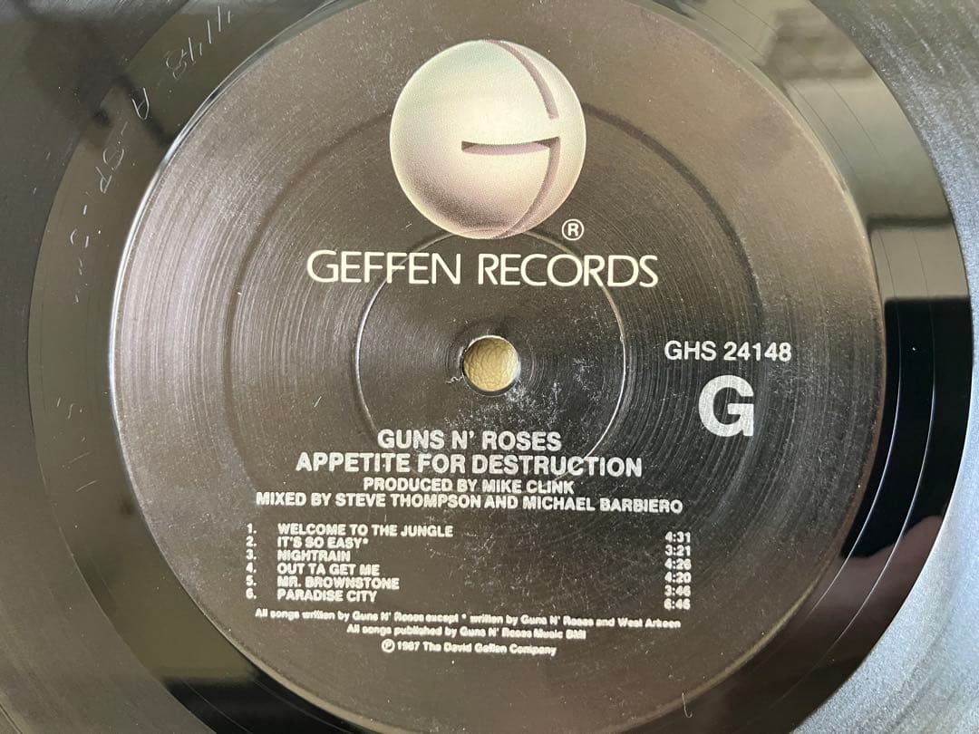 洋楽 Guns N' Roses / Appetite For Destruction