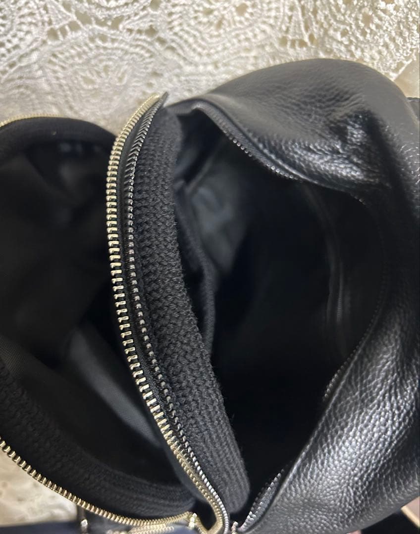 509020Aミナペルホネンハーフハンドメイド本革リュック rosy