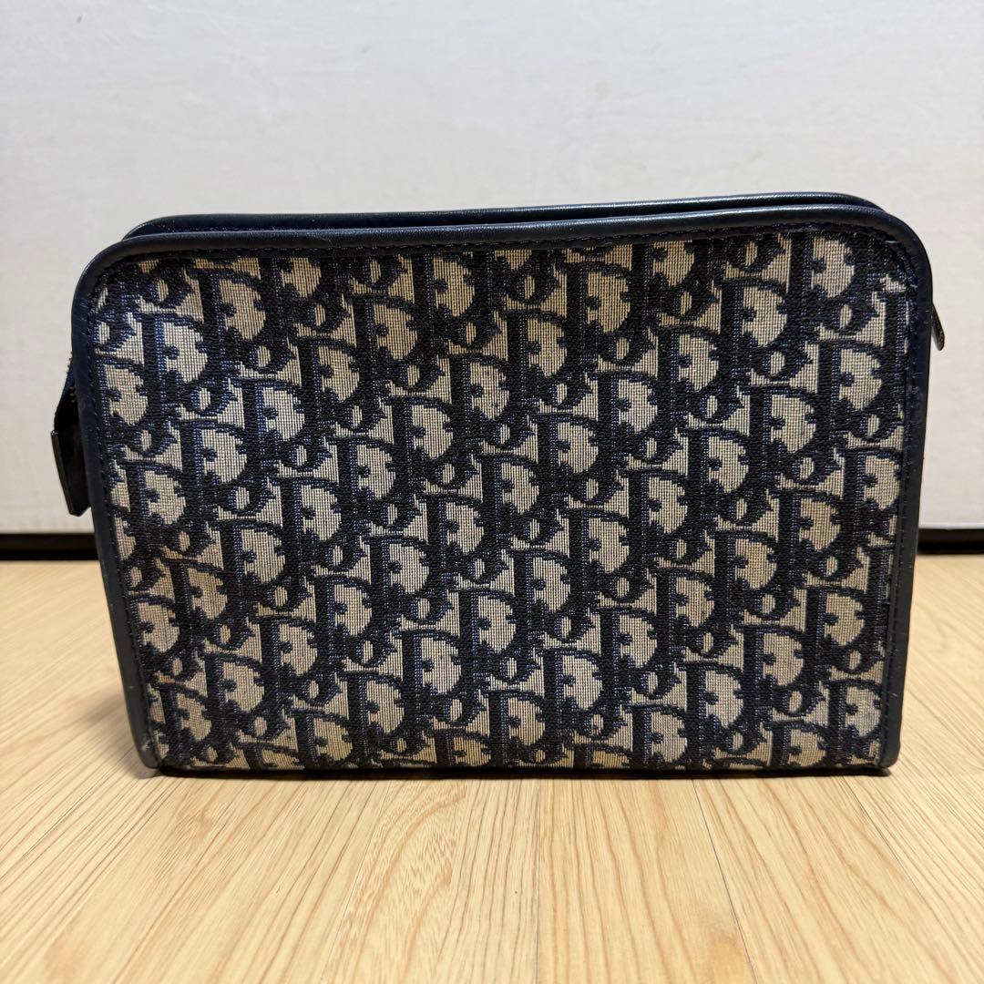Dior クラッチバッグ トロッター ネイビー ビンテージ