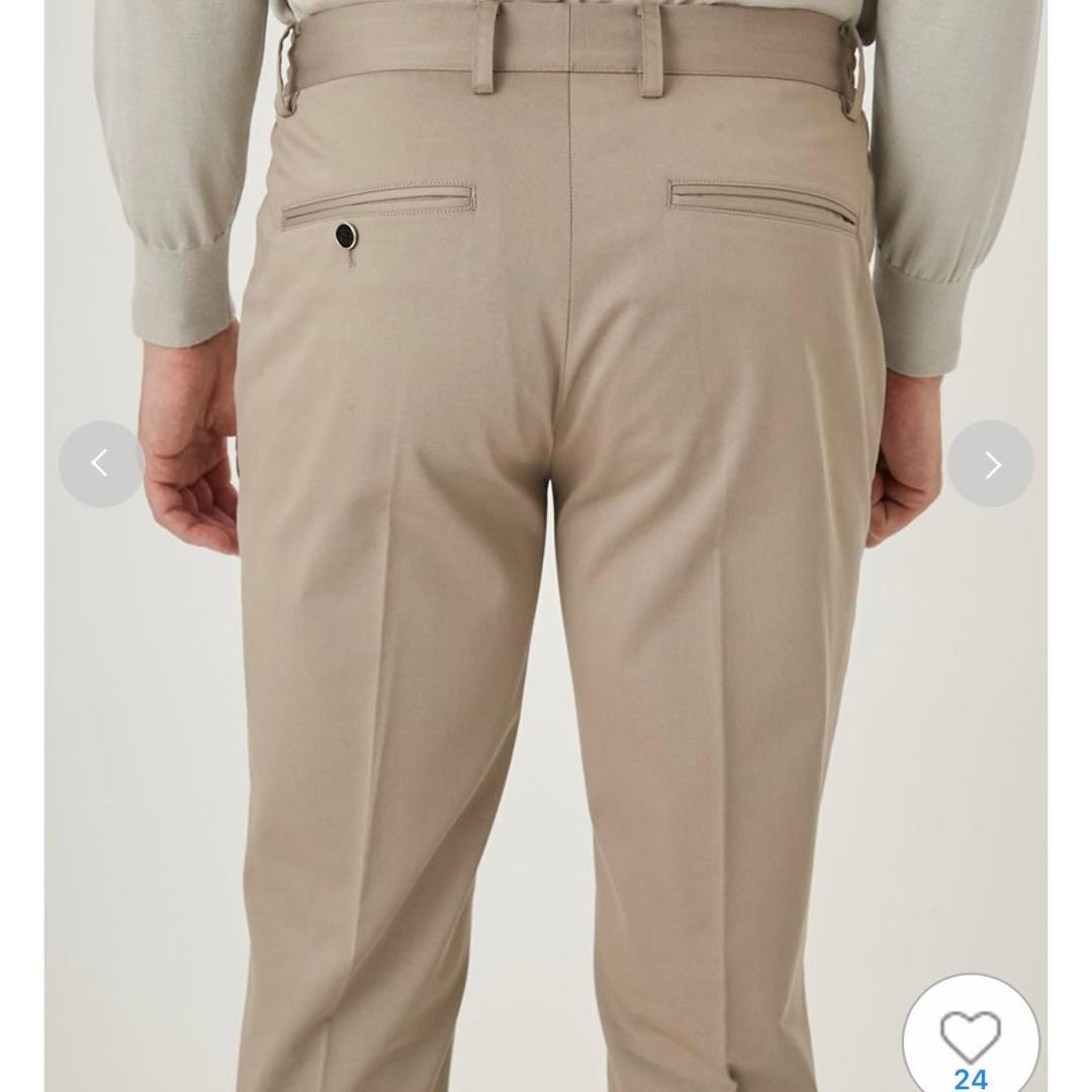 新品未使用アウールMALPENSA PLEATSベージュパンツLサイズ