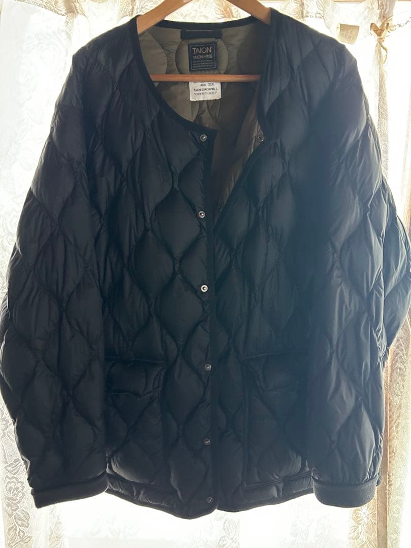 タイオン ミリタリーオーバーサイズ クールネックダウンジャケット