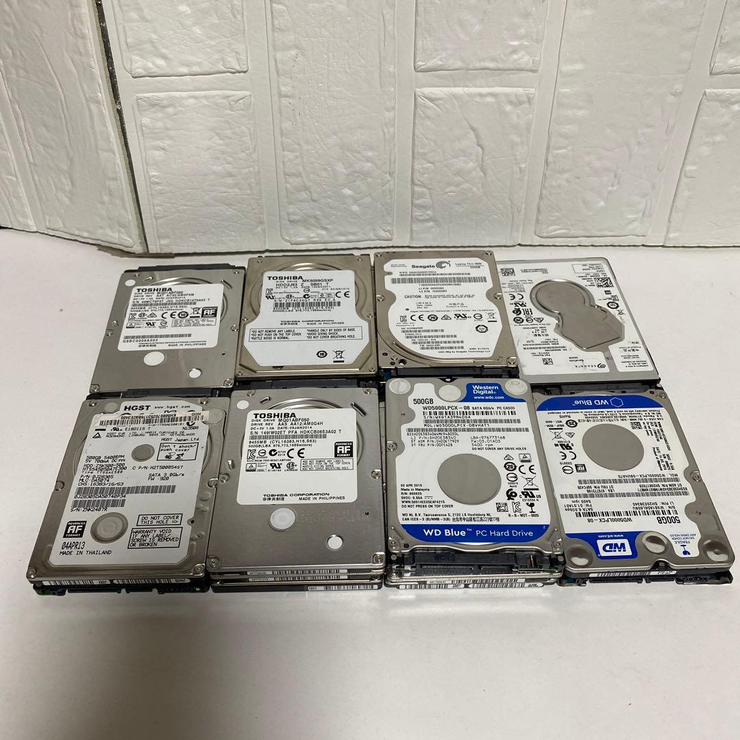 HDD500GB 2.5インチ まとめて20個　確認済み　健康状態は良好