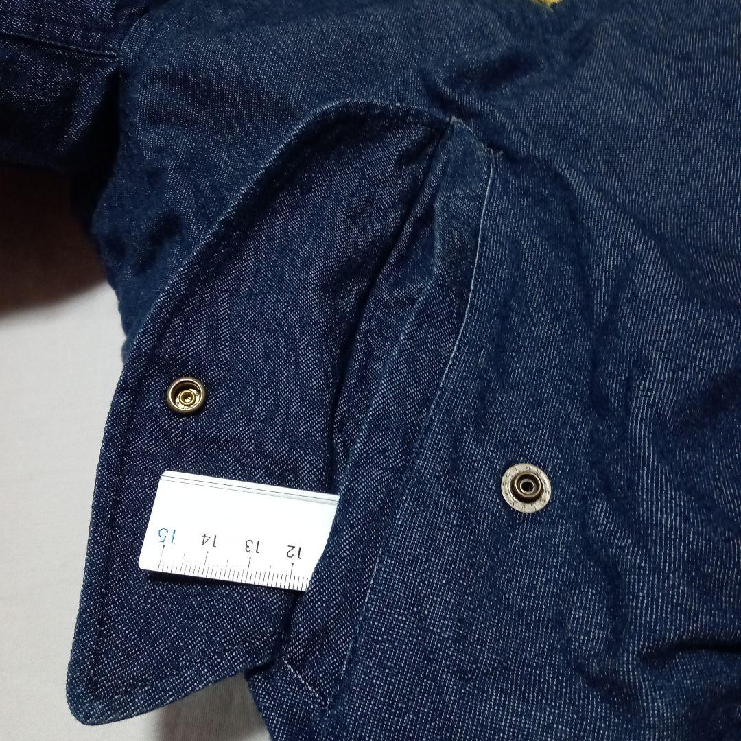 茉*華様 ワンダフルワールド デニムブルゾン キルティング リブ たんぽぽ刺繍