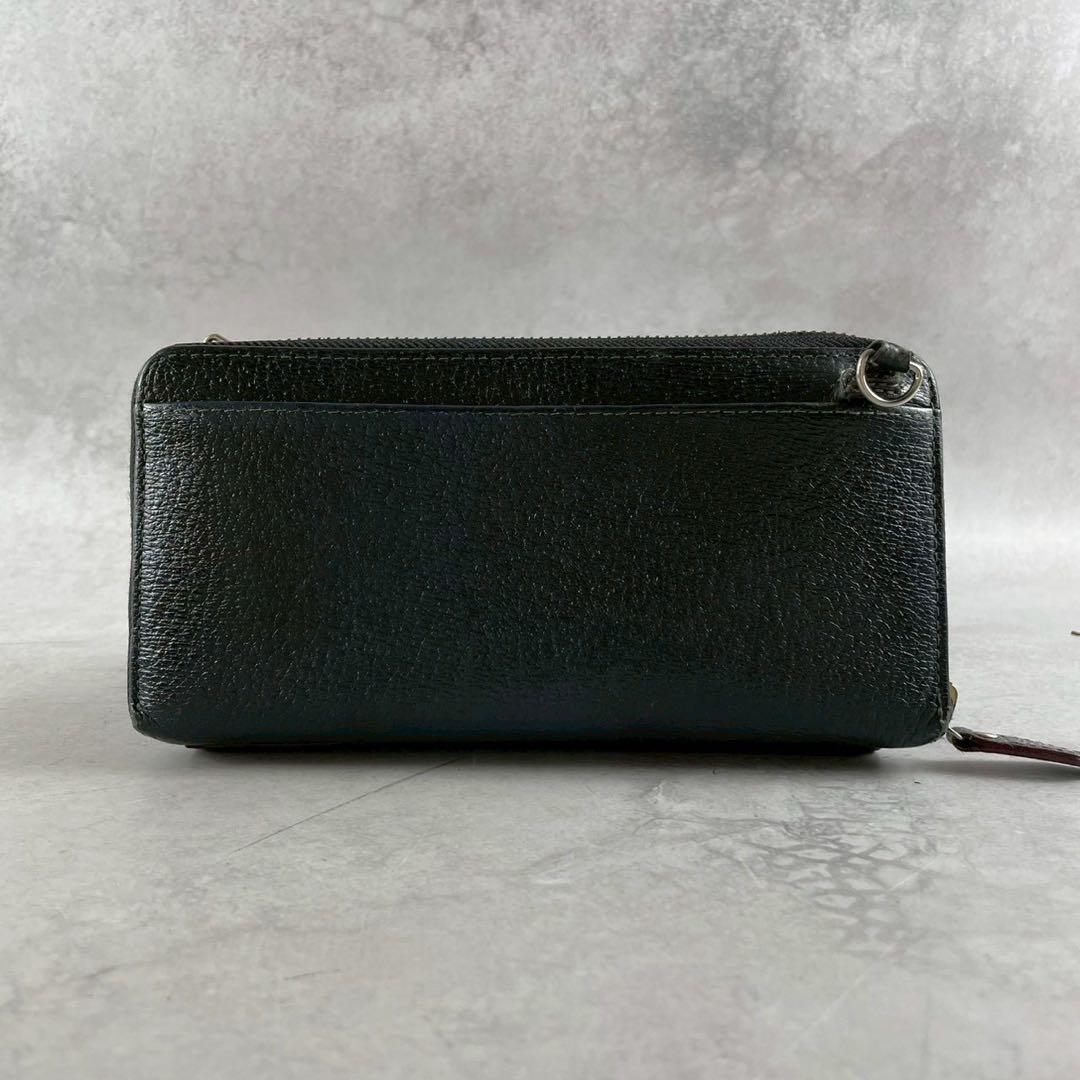 ヴィヴィアンウエストウッド　長財布　ショルダーバッグ　オーブ　レザー　ブラック