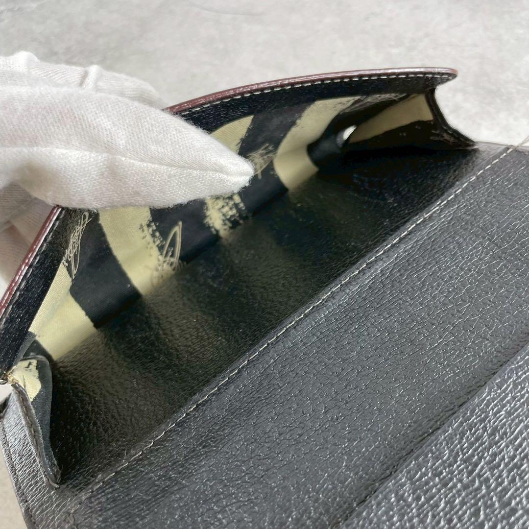 ヴィヴィアンウエストウッド　長財布　ショルダーバッグ　オーブ　レザー　ブラック