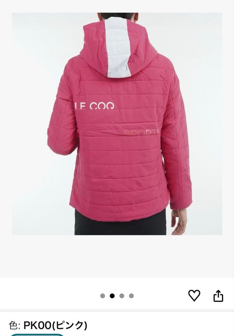 le coq sportif アウター 中わた ヒートナビ ゴルフ レディース