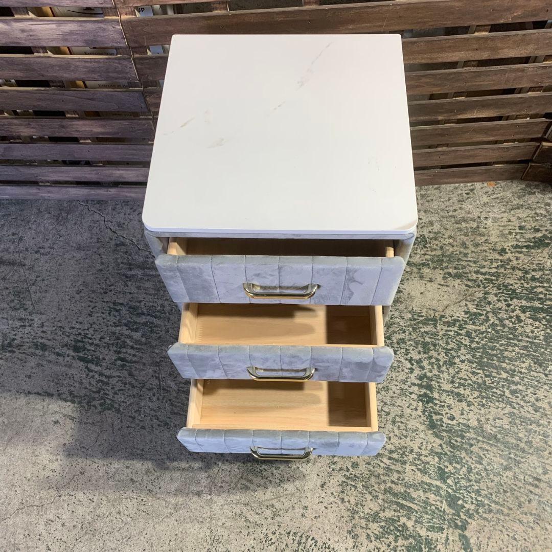 K828 大理石調 LEDミラー ドレッサー4点セット