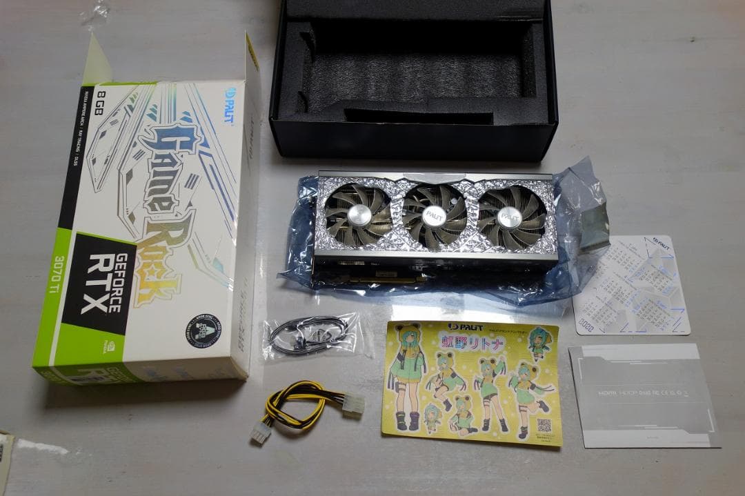 グラフィックボード・グラボ・ビデオカード Game Rock GeForce RTX 3070 Ti 8GB