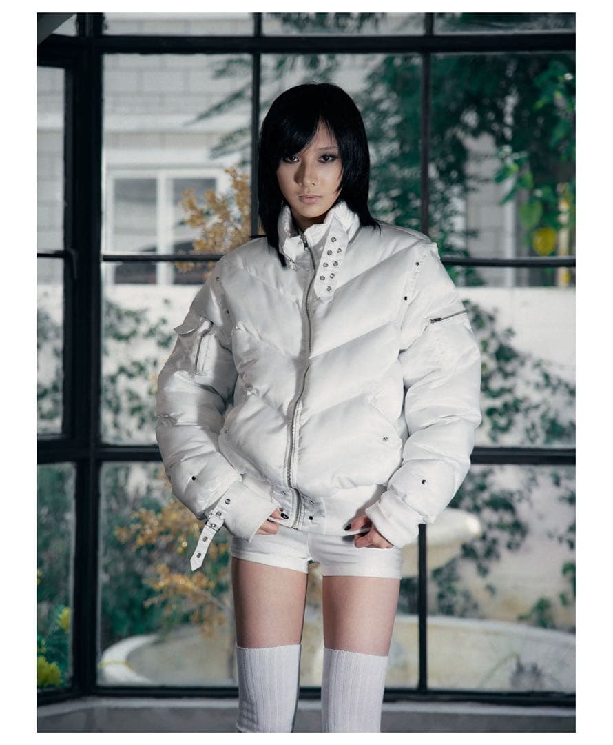 【最安値】PAIKI ホワイト ダウンジャケット y2k opium お兄系