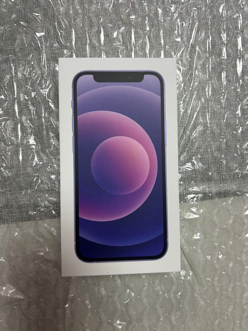 【美品】Apple iPhone 12 mini 64GB パープル 箱充電付き