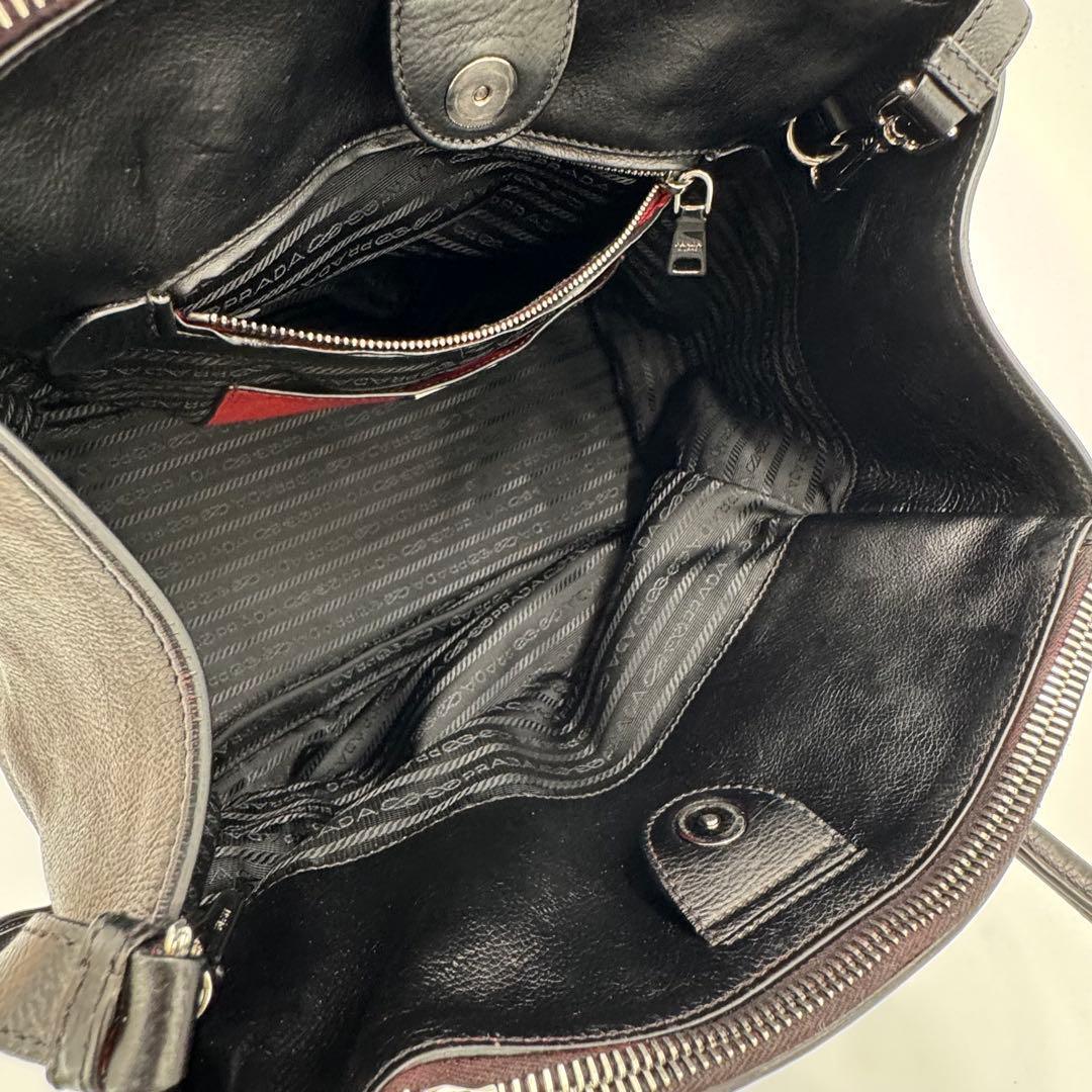 プラダ ガレリア レザー 2way トートバッグ ビジネスバッグ シリアル