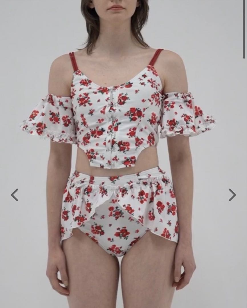 poppy RED BOUQUET RIBBON BIKINI あさぎーにょ