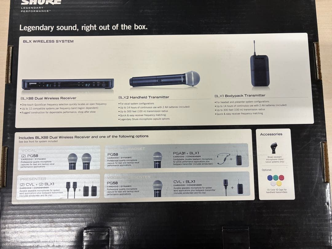 Shure BLX ワイヤレスマイクシステム