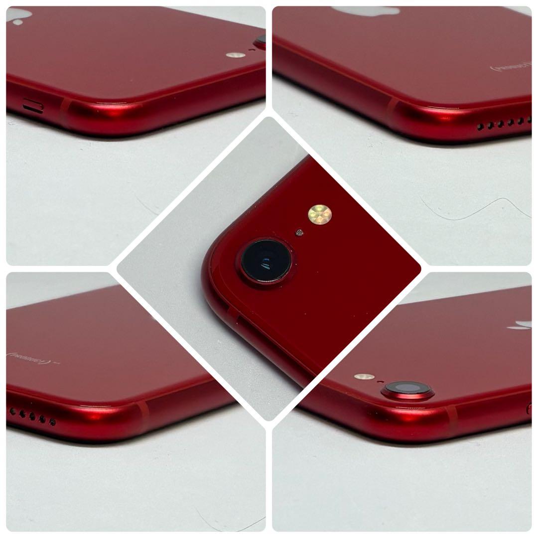 M37【電池新品100％表示】iPhone SE3 64GB レッド