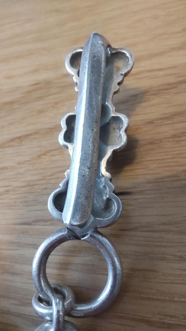 シルバーアクセサリー3点セット、ウォレットチェーン、ブレスレット、リング