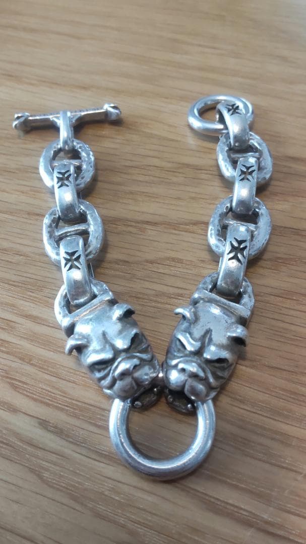 シルバーアクセサリー3点セット、ウォレットチェーン、ブレスレット、リング