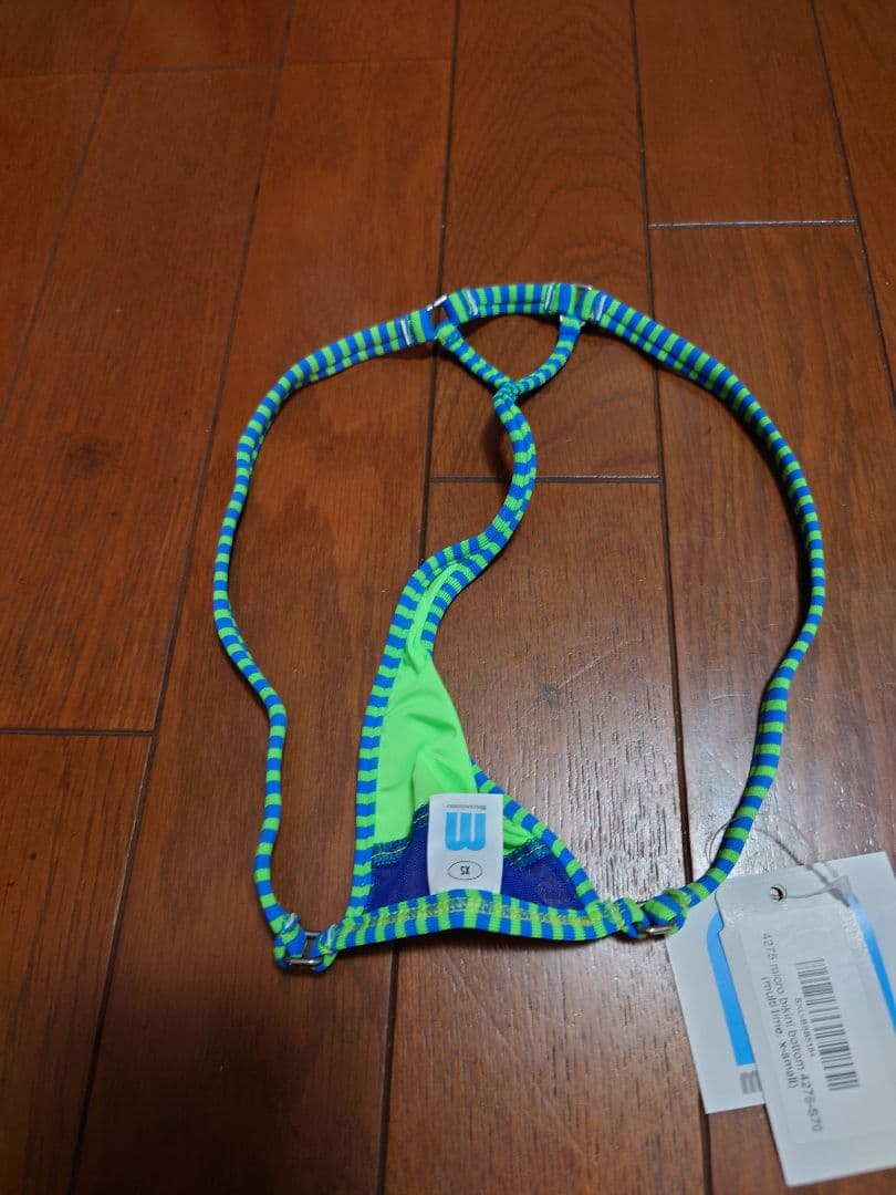 WickedWeasel microminimusライム/ブルーメッシュビキニ