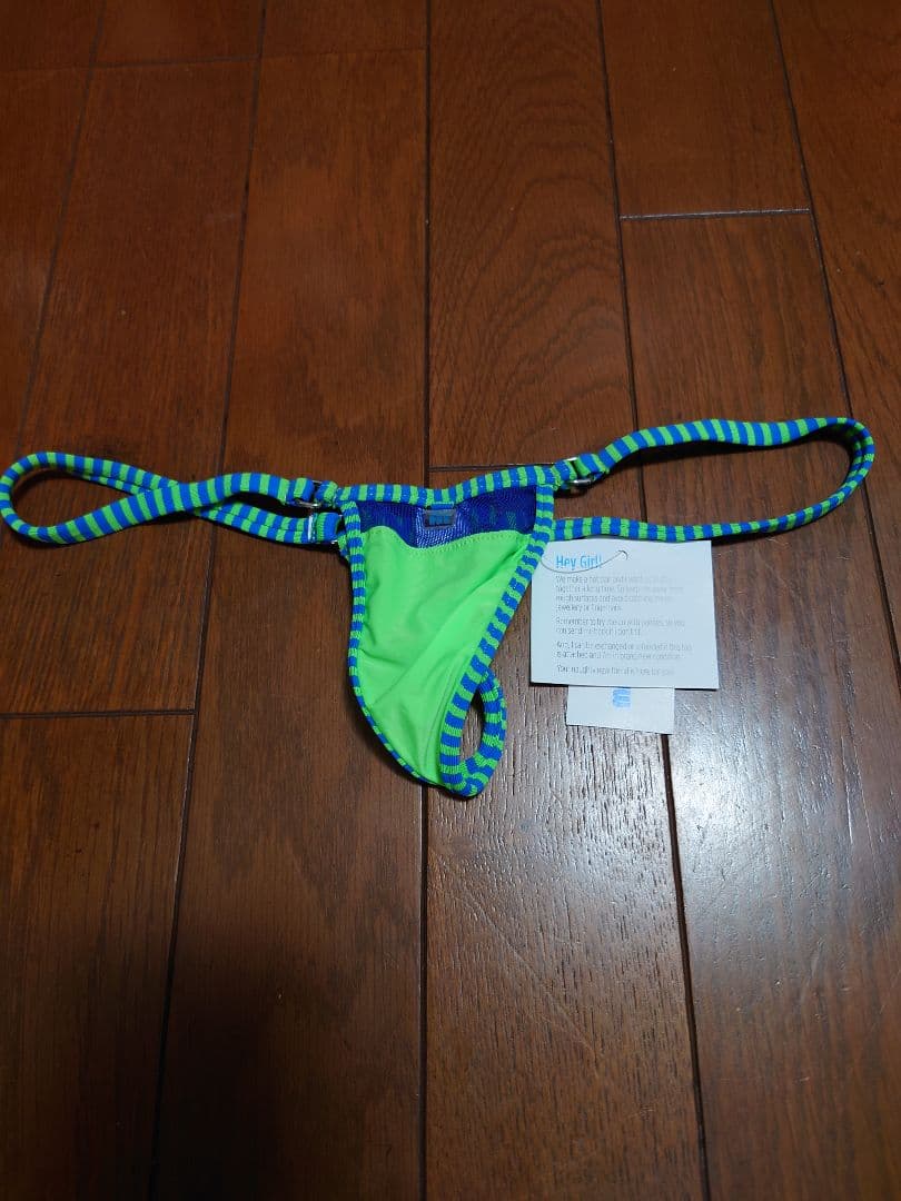 WickedWeasel microminimusライム/ブルーメッシュビキニ