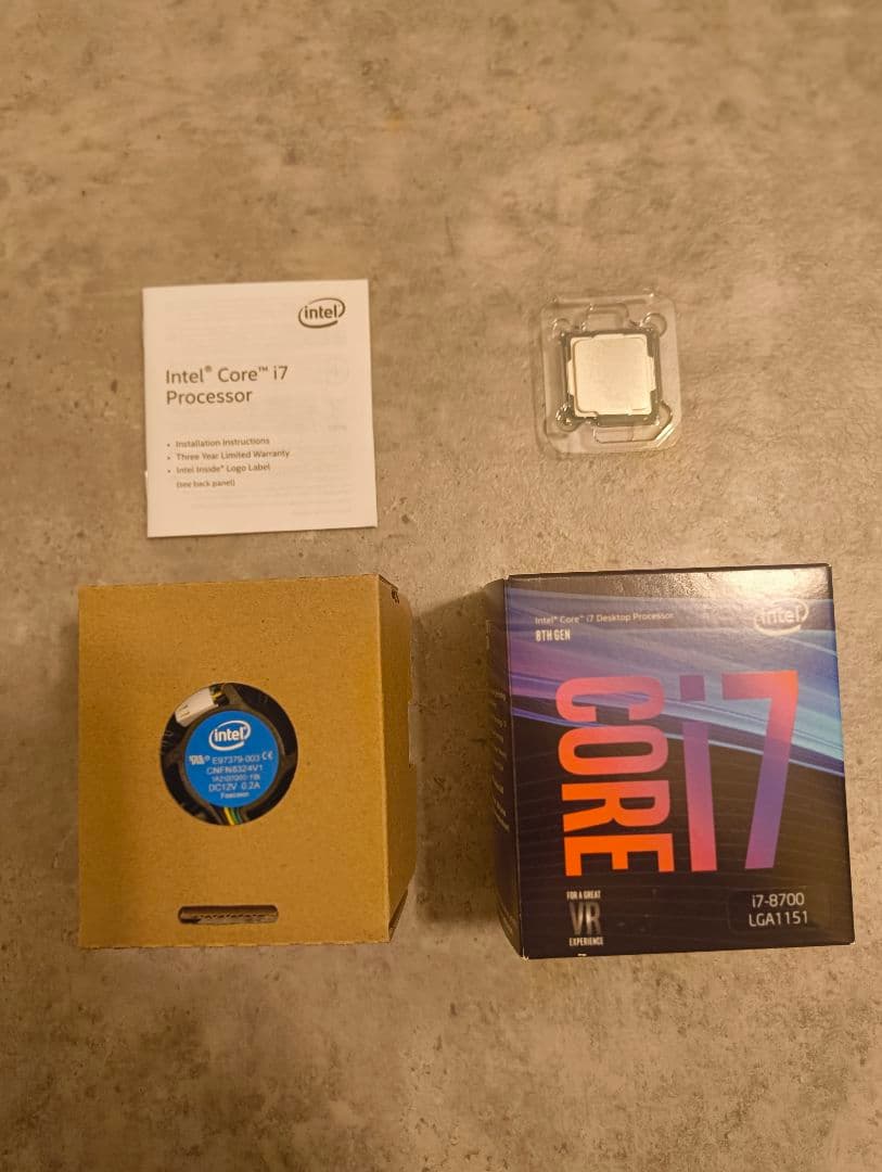 CPU Intel Core i7-8700 CPU 3.2GHz LGA 1151