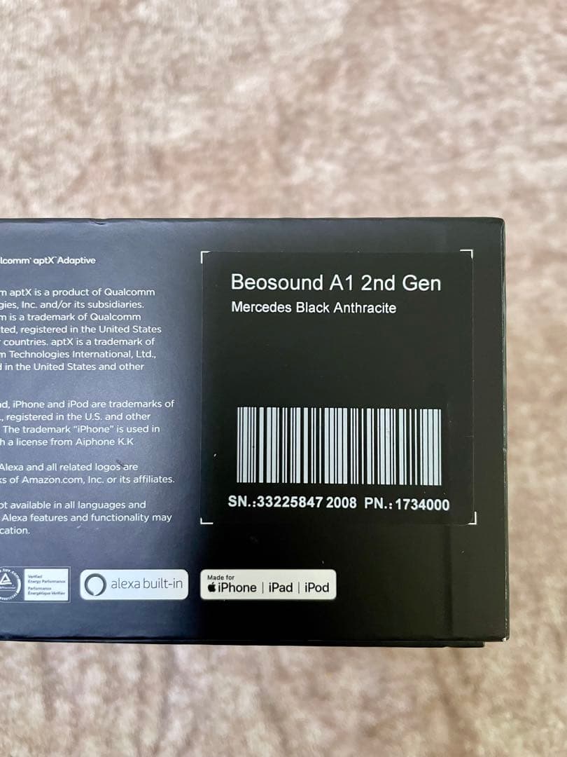 ⭕️新品⭕️Bang&Olufsen Beosound A1 gen 2 ブラック