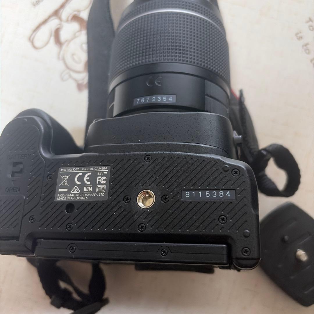 PENTAX K-70 レンズ２本（付属品多数）O-GPS2本付きバッテリー3つ