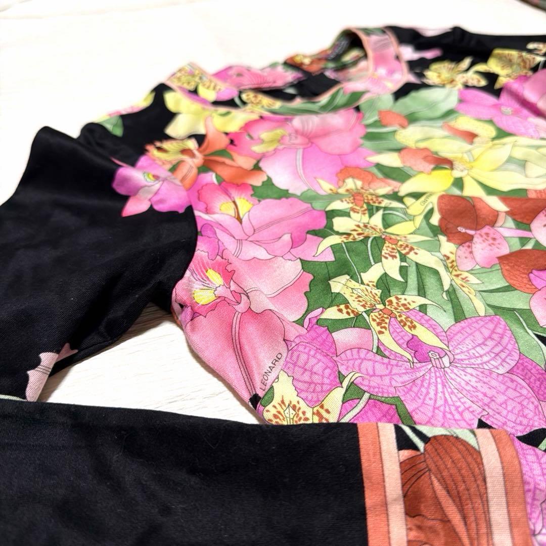 ア*タ様 LEONARD レオナール フラワープリント 長袖 トップス