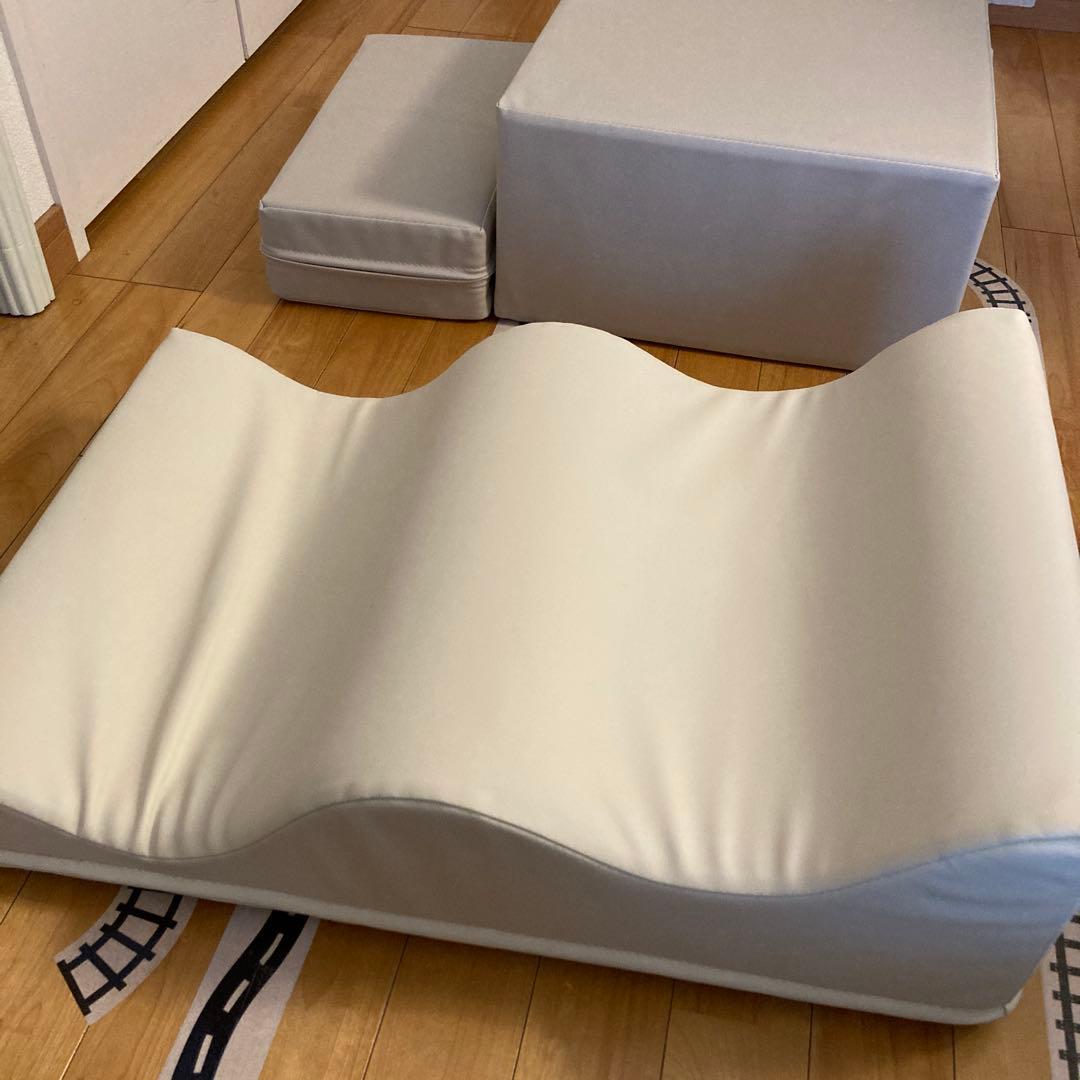 アスレチックブロック ソフトブロック クッション ベビージム キッズ ベージュ