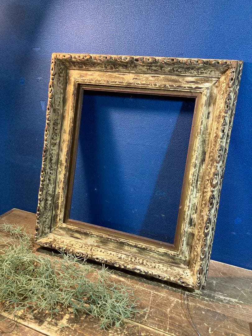 A 額縁　アンティーク調　ヨーロピアン風　ヴィンテージ　レトロ　壁掛けインテリア